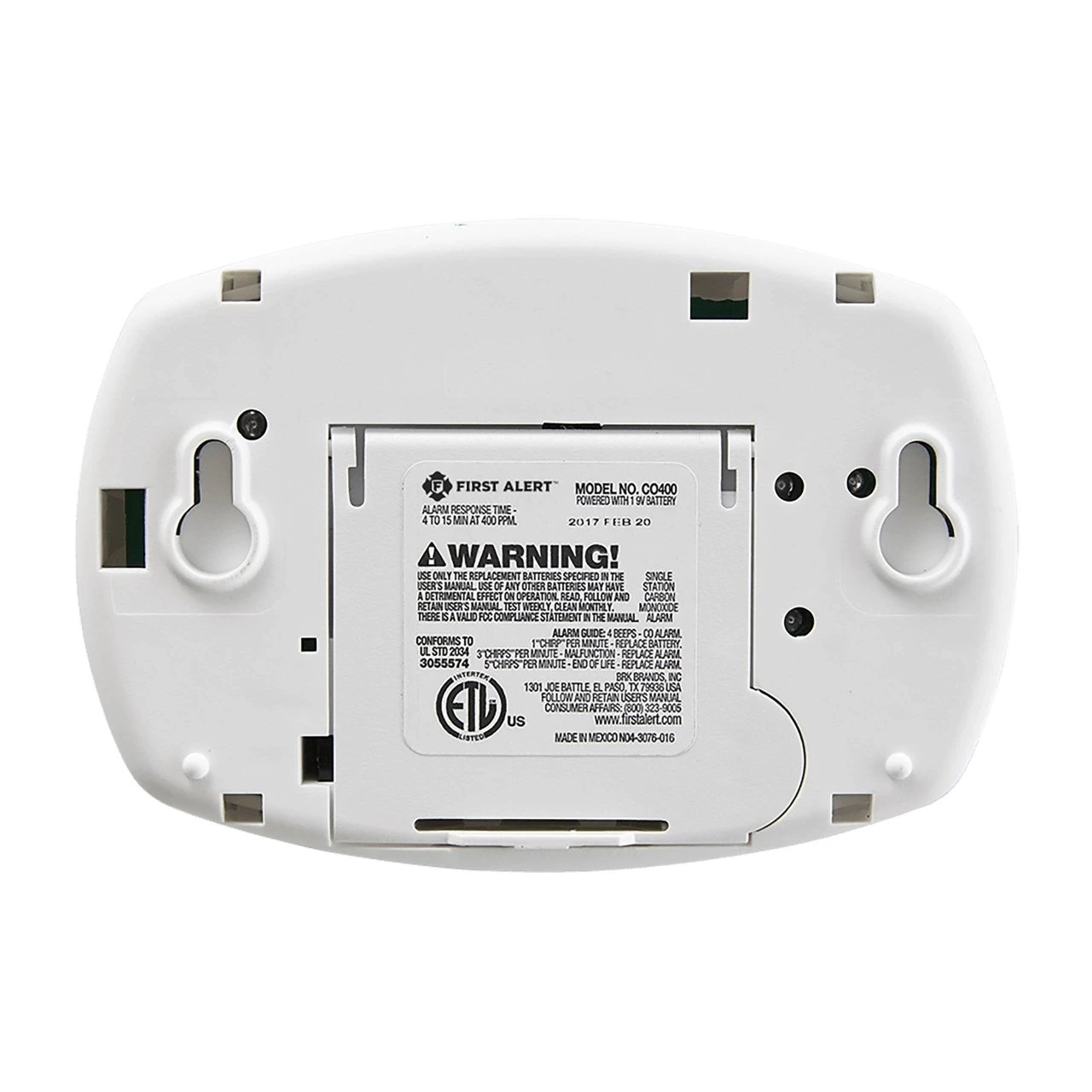 CO400 Battery Operated Carbon Monoxide Alarm 4 CO400 Battery Operated Carbon Monoxide Alarm - Image 4