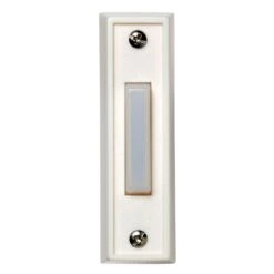 White Wired Push Button