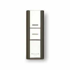 Wireless Surface Mount Push Button Door Chime (Black/Silver) | Resideo