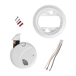 1046719 Interconnect Hardwire Smoke Alarm With Battery Backup & Voice 13 1046719 Interconnect Hardwire Smoke Alarm With Battery Backup & Voice -Brand Store SM100V AC c6 6