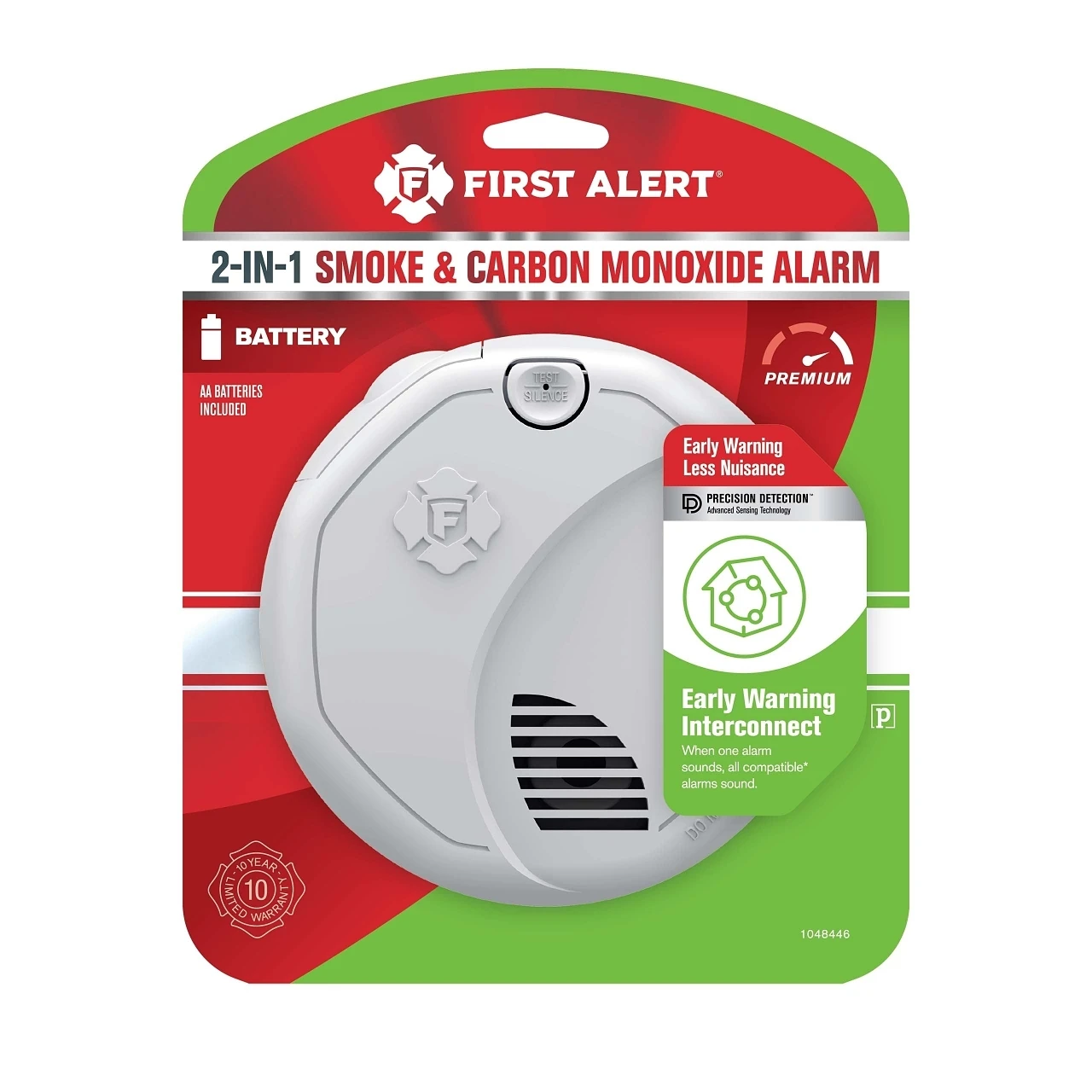 1048446 Interconnect Battery-Operated Smoke & CO Alarm With Voice 3 1048446 Interconnect Battery-Operated Smoke & CO Alarm With Voice - Image 3