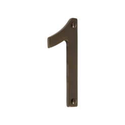 Banham Door Numeral 1 Dark Bronze