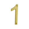 Banham Door Numeral 1 Satin Brass