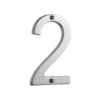 Banham Door Numeral 2 Polished Chrome