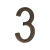 Banham Door Numeral 3 Dark Bronze