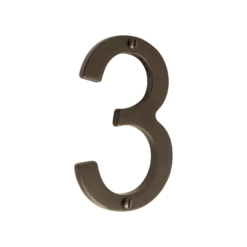 Banham Door Numeral 3 Dark Bronze