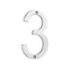 Banham Door Numeral 3 Satin Chrome