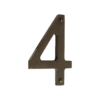 Banham Door Numeral 4 Dark Bronze