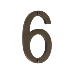 Banham Door Numeral 6 Dark Bronze