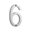 Banham Door Numeral 6 Polished Chrome