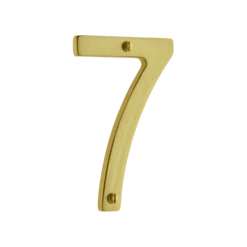 Banham Door Numeral 7 Satin Brass