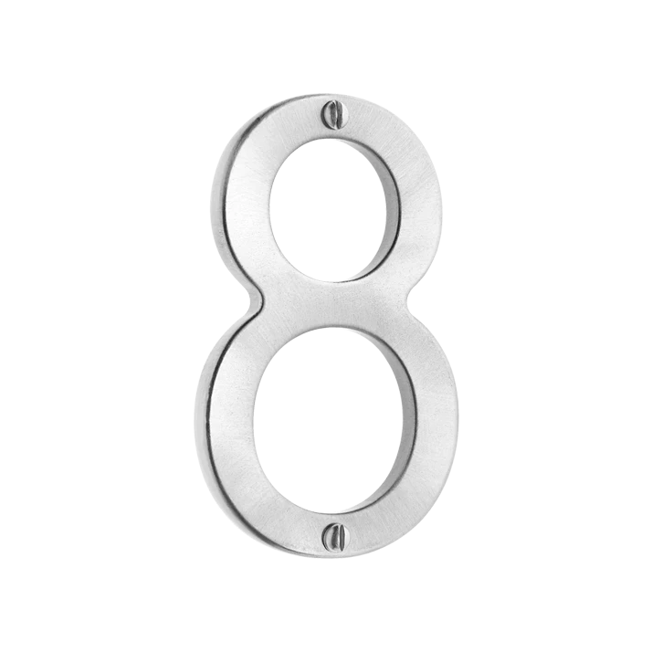 Banham Door Numeral 8 Satin Chrome 1 Banham Door Numeral 8 Satin Chrome