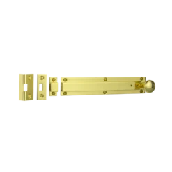 Banham Knob Slide Action Bolt Polished Brass