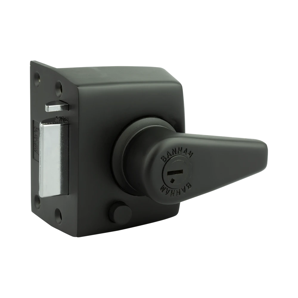 Banham NS3000 Narrow Stile Nightlatch Black 1 Banham NS3000 Narrow Stile Nightlatch Black