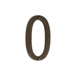 Banham Door Numeral 0 Dark Bronze