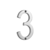 Banham Door Numeral 3 Polished Chrome