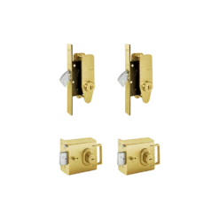 Banham L2000 (x2) + M2002 (x2) Lock Kit Satin Brass