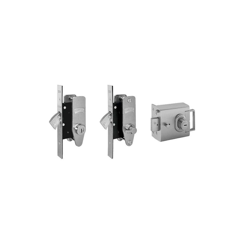 Banham L2000 + M2002 + M2003 Lock Kit Satin Chrome 1 Banham L2000 + M2002 + M2003 Lock Kit Satin Chrome