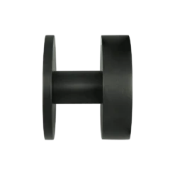 Bloomsbury Large Reeded Centre Door Knob Black -Brand Store banham bloomsbury large reeded centre door knob black side