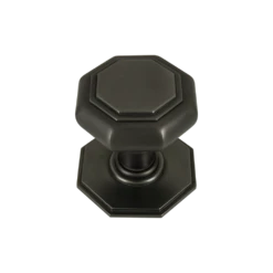 Large Octagonal Door Knob Dark Bronze