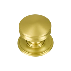 Marylebone Centre Door Knob Satin Brass