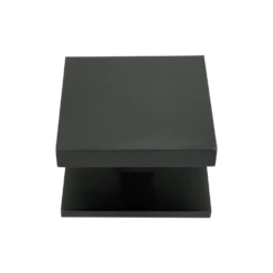 Soho Square Door Knob Black