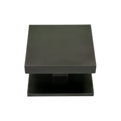 Soho Square Door Knob Dark Bronze