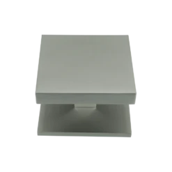 Soho Square Door Knob Satin Chrome