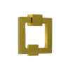 Soho Square Door Knocker Polished Brass