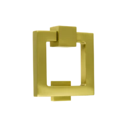 Soho Square Door Knocker Satin Brass