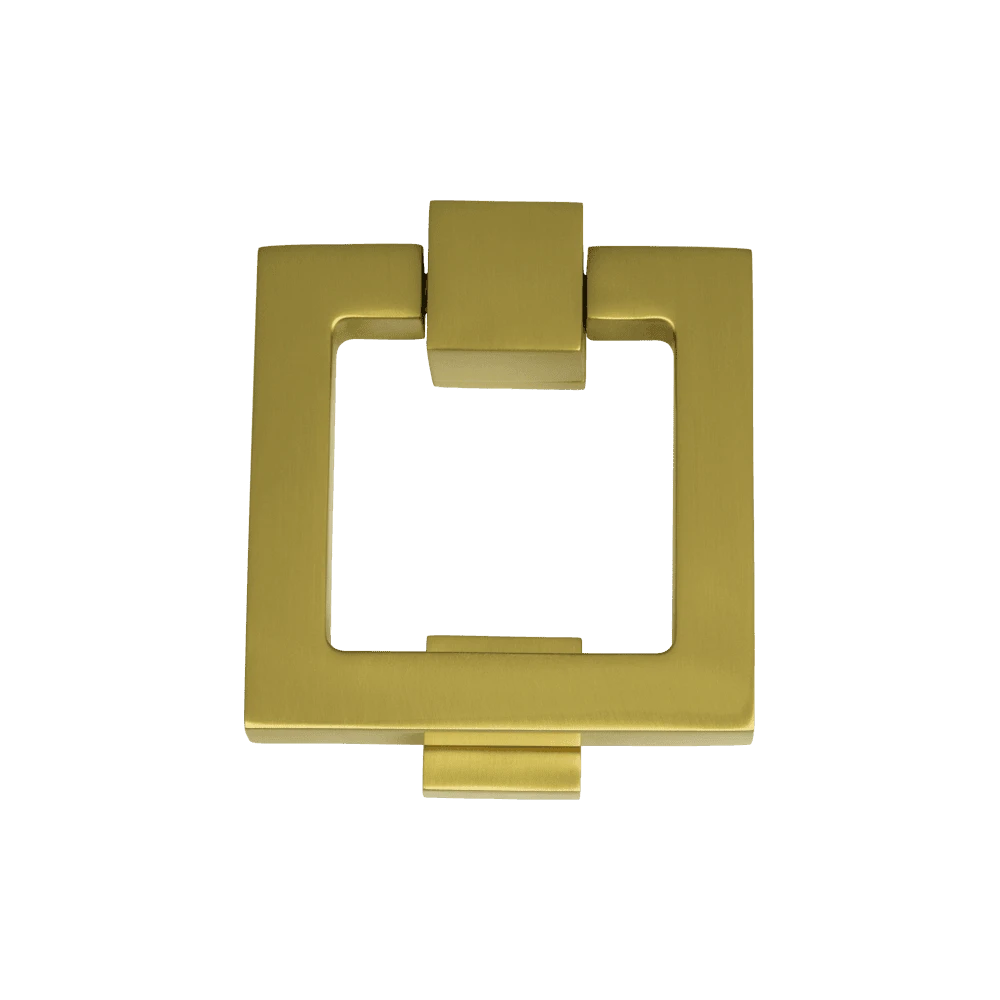 Soho Square Door Knocker Satin Brass 2 Soho Square Door Knocker Satin Brass - Image 2