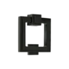Soho Stepped Door Knocker Black