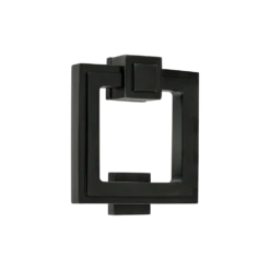 Soho Stepped Door Knocker Black