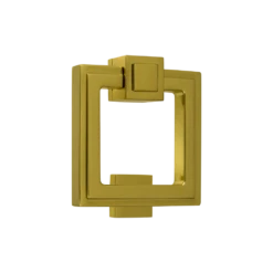 Soho Stepped Door Knocker Polished Brass