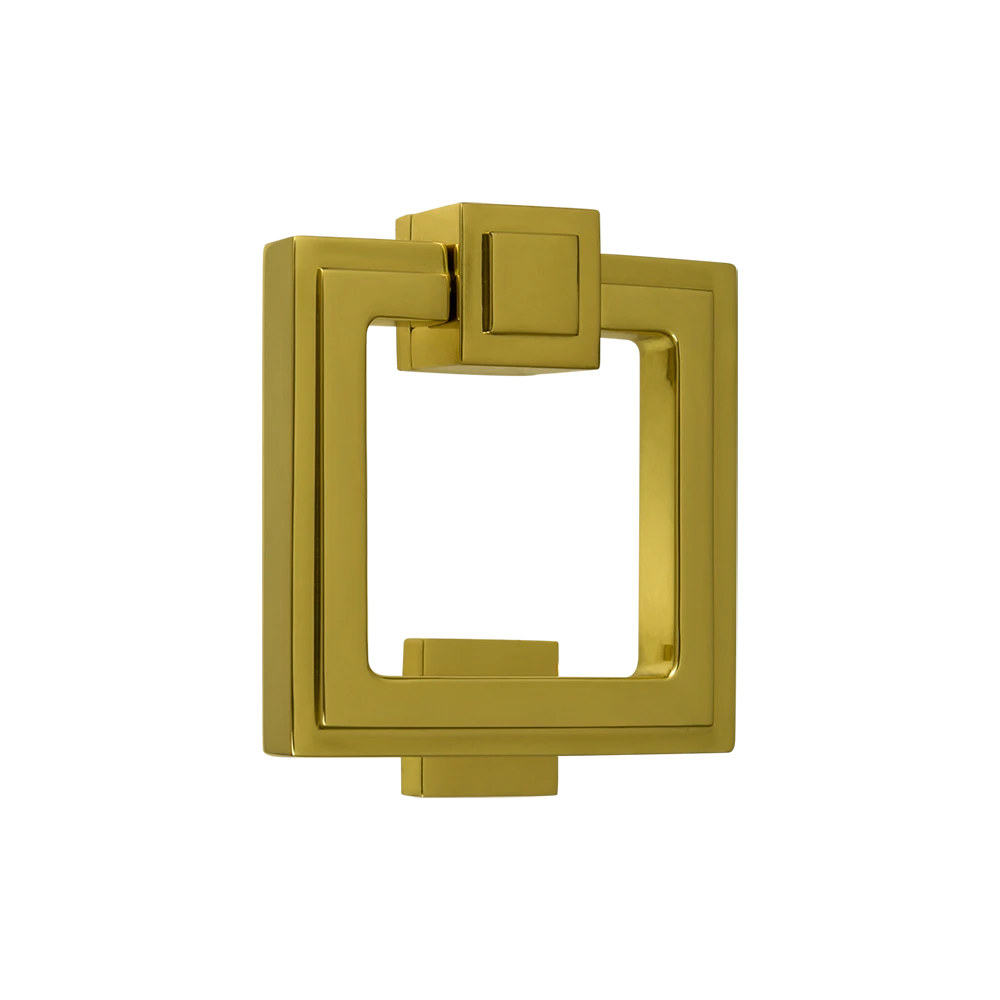 Soho Stepped Door Knocker Polished Brass 1 Soho Stepped Door Knocker Polished Brass