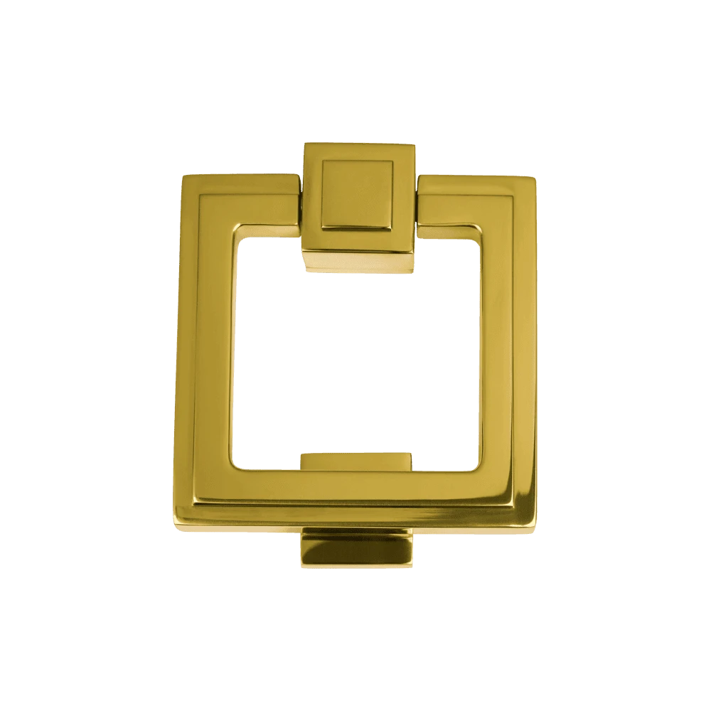 Soho Stepped Door Knocker Polished Brass 2 Soho Stepped Door Knocker Polished Brass - Image 2