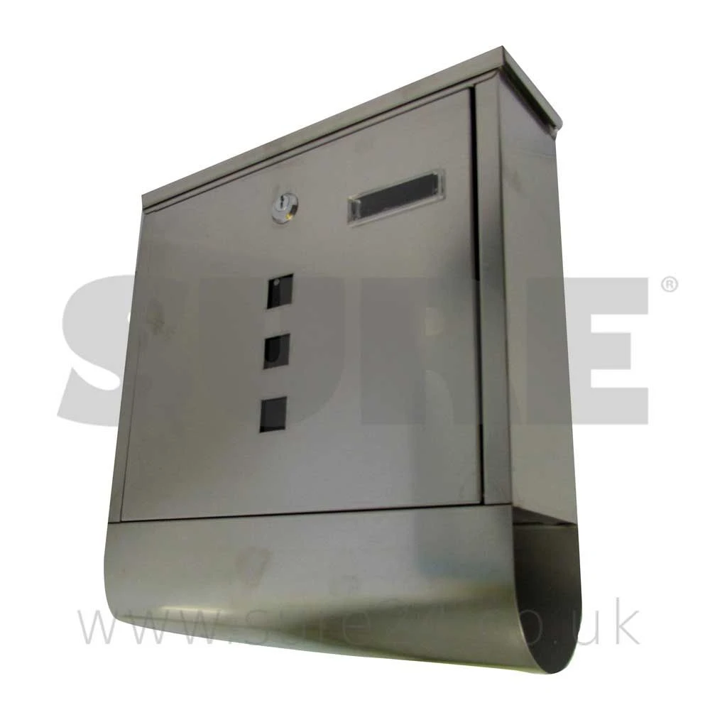 Mail Post Box With Newspaper Holder - Stainless 3 Mail Post Box With Newspaper Holder - Stainless - Image 3