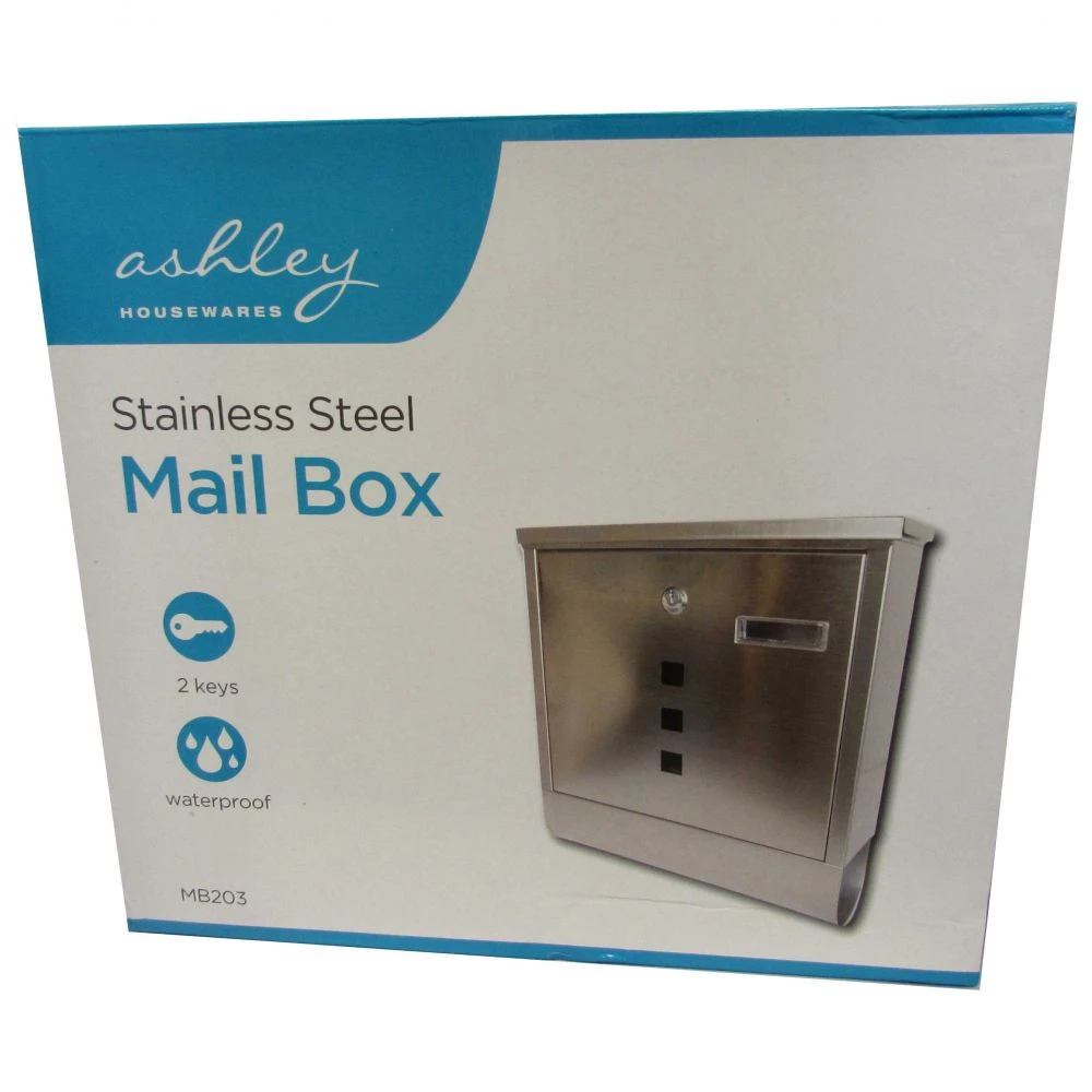 Mail Post Box With Newspaper Holder - Stainless 5 Mail Post Box With Newspaper Holder - Stainless - Image 5